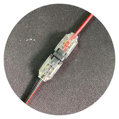 China Led light connector 18-22awg led XC-JXD H1 1pin auto red transparent splice terminal low voltage compack wire electrical connector for sale