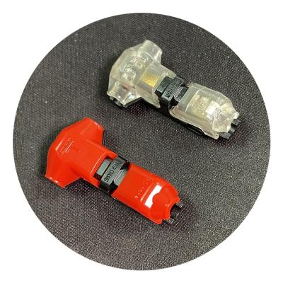 China Led Light Connector For Car And Lighting XC-JXD-T1A 16-18AWG Unstripped Peeling Led Fast Splice Push In Auto Butt Cable Wire Connector for sale