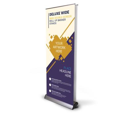 China New Design Good Quality Retractable Portable Roll Up Banner Stand And Roll Up Display for sale