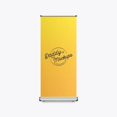 China Outdoor Advertising 80 X 200 Retractable Portable Display Roll Up Banner Stand Custom Design Print for sale