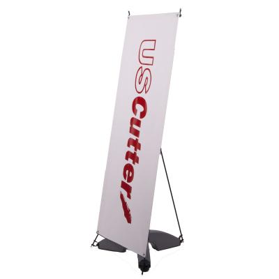 China Stable Fiber 80*180 Wholesale Promotional Portable X-Stand Matte X-Stand Display Stand Trade Show Advertising Banner Size for sale