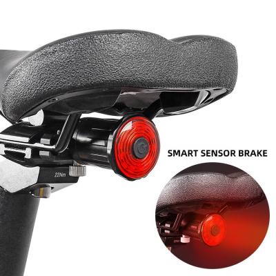 China Aluminum Alloy WHEEL UP Smart Sensor Brake Rear Lights LED Safety Outdoor Warning USB Bicycle Tail Light for sale