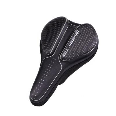 China Breathable WHEEL UP Bicycle Lycra Breathable Cycling Seat Pad Cushion Shock Absorption Anti-Slip Saddle Cover Pad for sale