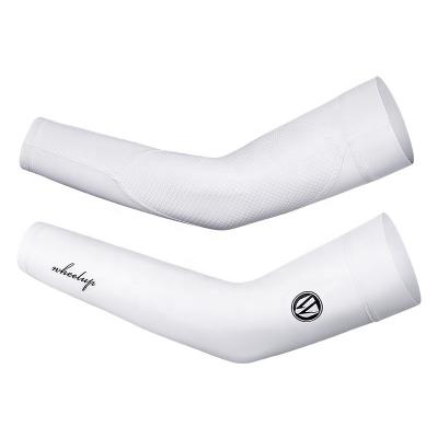 China Breathable WHEEL UP 2020 White Elastic Anti-slip Cooling Arm Sleeves UV Protection Football Golf Elbow Sleeve for sale