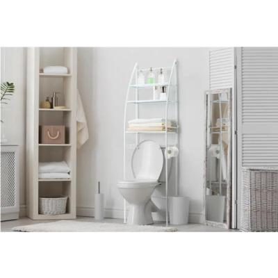 China Eco - Friendly Over Toilet Storage Rack , Toliet Shelf With Bathroom Washine Machine Rack for sale