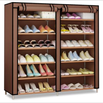 China Adjustable (height) shoe rack with fabric FACE for sale