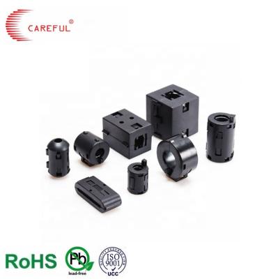 China Industrial Soft Magnet SCRC70A Ferrite Core Snap On EMI NiZn Material Slot Core for sale