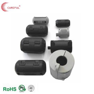 China Industrial Magnet Slot Core With Plastic Case Flange Core NiZi Ferrite Core For FFC Round Cable And Harness for sale