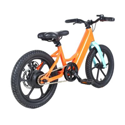 China Hot Selling Dismountable ebike one-piece wheel 16inch disc brake aluminum alloy fat tire child bike for sale