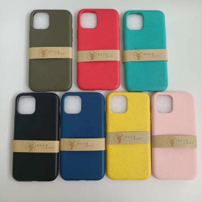 China 100% Eco-Friendly Luxury Straw Biodegradable Cell Phone Cases Shockproof Custom Wheat Covers New Designs For Iphone 13 pro max for sale