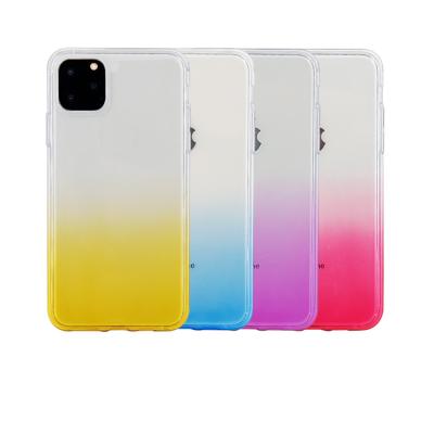 China New Ultra Thin Light Weight Gradient TPU Cell Phone Case For iPhone 11 Pro Max Case Cover for sale