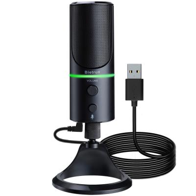 China Handheld Microphone for Desktop/Laptop/PC/Zoom/Desktop Meetings/Plug&Play Computer Microphone with Noise Canceling USB Condenser MIC for sale