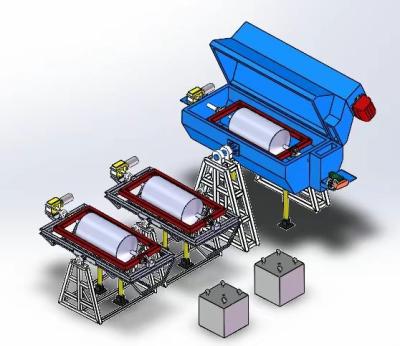 중국 자동 온도 제어 사용자 지정 회전 폼핑 500-1000L 3단계 380V 50Hz 판매용