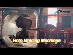 three-arm five-station roller molding machine,automatic rotomolding,automatic rotary forming machine