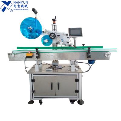 China NY-817 Full Automatic Food Flat Sticker Labeling Machine With Inkjet Laser Date Coding Printer For Filling Capping System for sale