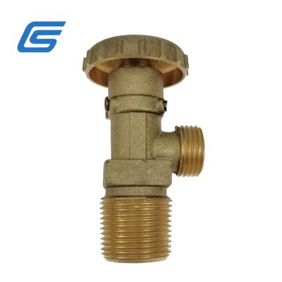 China Lpg competitive price brass gas valve 27mm size 12.5kg gas cylinder use for Africa market for sale