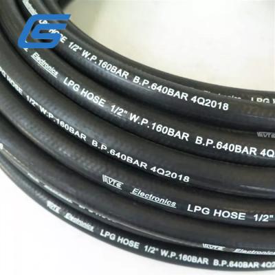 China High Pressure Oil Resistant Synthetic Rubber+Steel LPG/CNG Eco-friendly Hydraulic Rubber Hose for sale