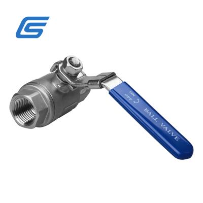 China 2 PC DIN 2999 Stainless Steel 316 Threaded End 1000wog General Water Floating Ball Valve for sale