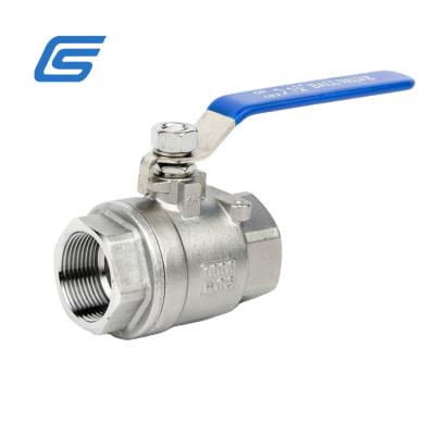 China 304ss 316L BSP NPT Pull Handle 2pc Female Thread General Ball Valve For Water for sale