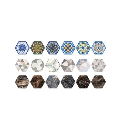 China Ceramic Hexagon Shape OEM&ODM Tile Blank Place Mat For Home Decoration For Sale for sale