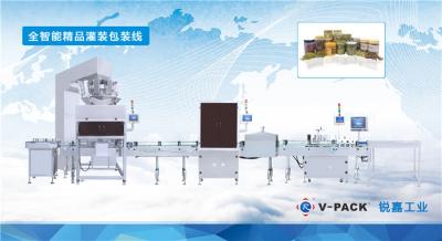 China Full automatic filling and packaing line for zip-top can packaging for sale