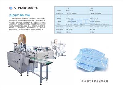 China Powerful Medical Supplies Equipment Disposable Non Woven Mask Making Machine for sale