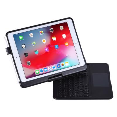 China Anti-Ghosting 360 Degree Rotation Touchpad Around Keys Keyboard Case Tablet Cover with Backlight iPad 10.2 and 10.5 inch for sale