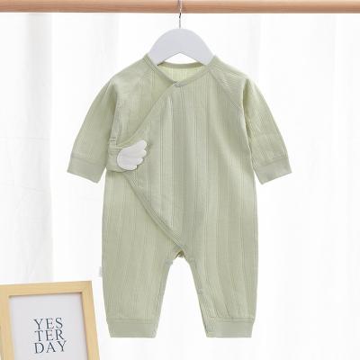 China 100% cotton baby clothes, cotton lace-up overalls, newborn costume, underwear, four season bottoming for sale