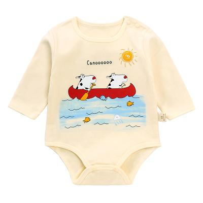 China Wholesale Manufacturers Long Sleeve 100% Cotton Baby Wrap Clothes 0-2 Years Baby Cotton Cartoon Romper for sale