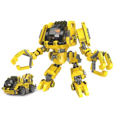 China Simulation Xingbao Model 20001 2 in 1 Technic Robot Car Deforme Building Blocks Child DIY Bricks Toys Gift Building Toys for sale