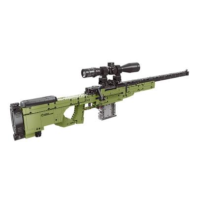 China Xingbao 24002 Military Educational Sniper Rifle Building Blocks Eco-friendly DIY Toys Gun Model For Boys Eco-friendly Plastic Building Toys for sale