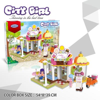 China Xingbao 52023 City Girl Series Eco-friendly Material Cafe Building Block Toys Educational Toy Kids Building Blocks Building Toys for sale