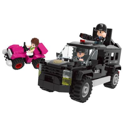 China Xingbao 51003 Eco-friendly Material City Police Car Blocks Building Toys Assemble Educational Gift For Children Toy Kids Educational Building Toys for sale