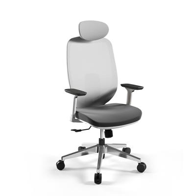 China MOJAVE BIFMA Standard Modern White Office Chair Ergonomic Mesh Rotation Chair With Adjustable Seat Up-Down for sale