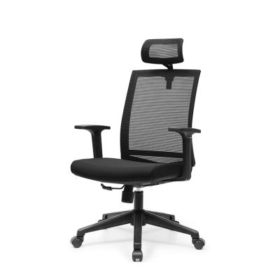 China Modern Design Black Mesh Office Chair Swivel Comfort Computer Spinning Chair for sale