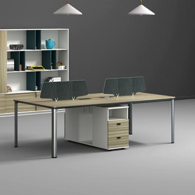 China Convertible High Quality Modern Style Fashion Design MDF Office Workstation Employee Office Furniture Computer Desk for sale