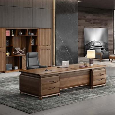 China Custom Modern Luxury Wooden Table Convertible Office Furniture OEM Modular L Shaped Executive Office Desk for sale