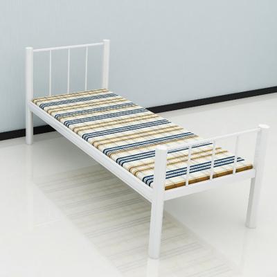 China Simple Design Modern School Furniture Master Bedroom Metal Bed Full Size Solid Wood Frame for sale