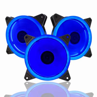 China Customizable Computer Case Chinese Brand Computer Mute Blue Led RGB 120mm Fan PC CPU Heatsink Fan for sale