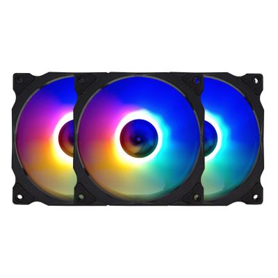 China Free Sample Computer Case Computer Cases PC CPU Cooler Fans Cooling Fixed 4 Colors Fan RGB Cooler Fans for sale