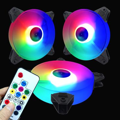 China Famous chinese computer case manufacturers argb pc fan 120mm fan 12v cpu cooler rgb comput rgb comput rgb fans for sale