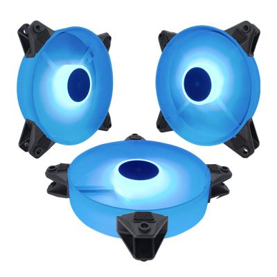 China Famous Chinese Computer Case Manufacturers Computer Case Manufacturers 120mm Cooler Cooler RGB Fans 12v Ice Blue CPU Fan for sale