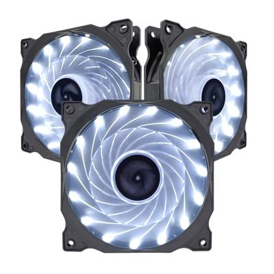 China Chinese famous computer case manufacturers case 15 light led rgb pc fan 12v mute heatsink cooling cpu computer120mm fan for sale