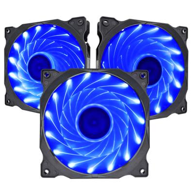 China Famous Chinese Computer Case Manufacturers Case 15 Light Led Cpu Mute Computer Fans 120mm Radiator RGB Fan 12v PC Cooler Fan for sale