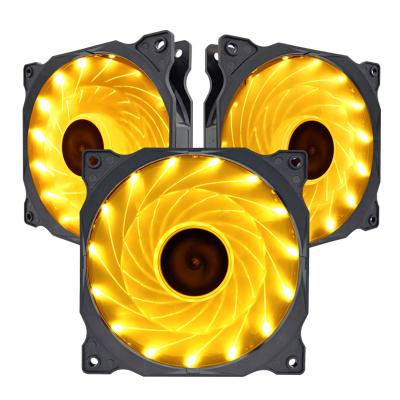 China Famous Chinese Computer Case Manufacturers Case 15 Light Led CPU Mute Computer Fan 12v Radiator 12v PC Cooler RGB Cooling Fans for sale