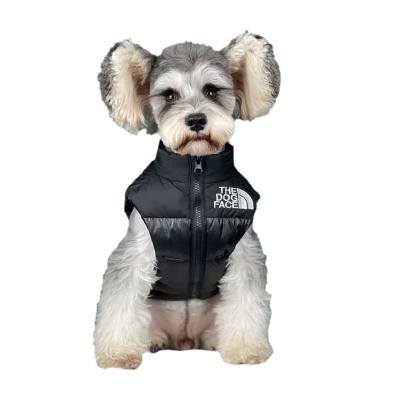 China Sustainable Promotion Dog Thicken Hot Coat Dogs Letters Embroidery Face Down Coat for sale