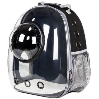 China Transparent Travel Pet Backpack Dog Bag Cat Backpack Space Capsule Pet Carrier Viable Outdoor Breathable Dog Backpack for sale