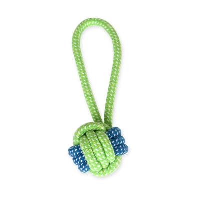 China Viable Teeth Cleaning Pet Toy Chewing Knot Ball Cotton Rope Dog Toy for sale