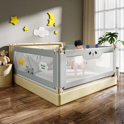 China Portable Folding Bed Rail Child Safety Product Toddler Crib Fencing Babi Side Double Guard Plain Design Bed Rails for sale