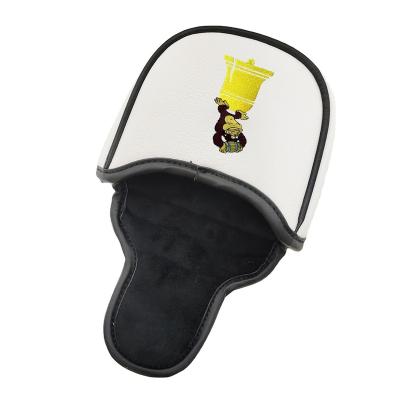 China Durable Custom Style Closure Golf Headcover Mallet Style Embroidery Printed Logo Golf Coves for sale